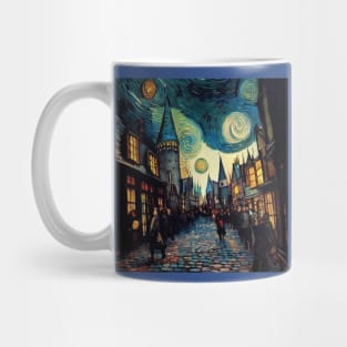 Starry Night in Diagon Alley Mug